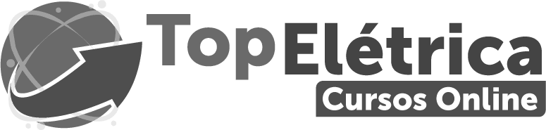 Logo Top Elétrica Preto e Branco