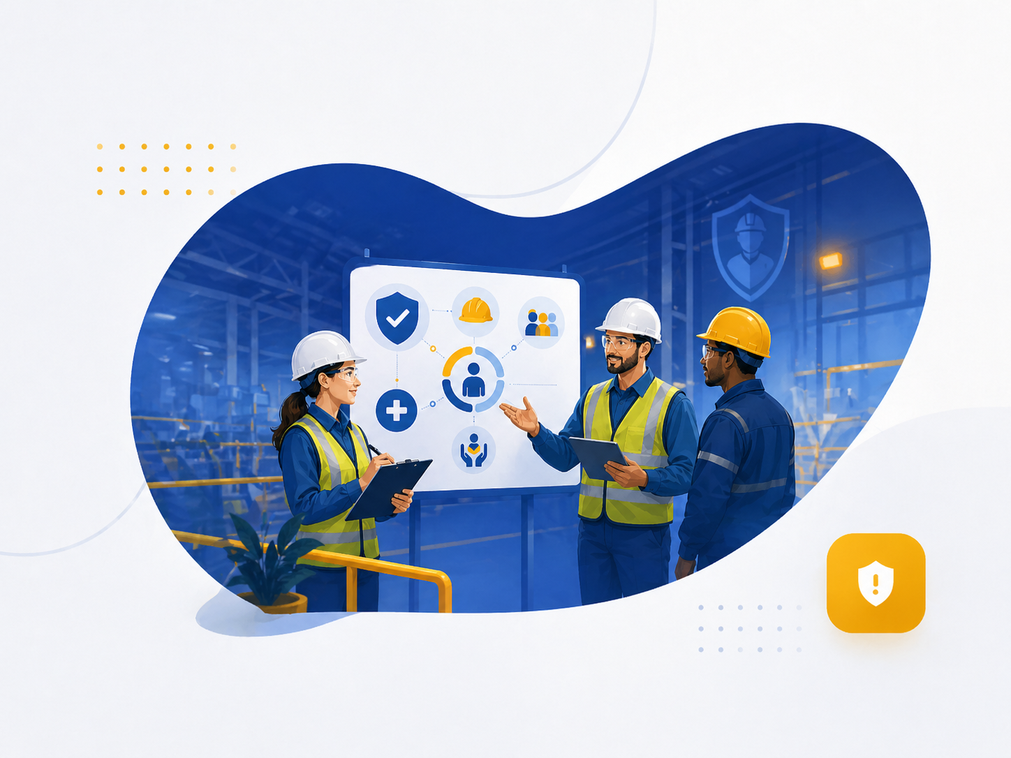 Ilustração do curso NR05 CIPA Grau de Risco 4