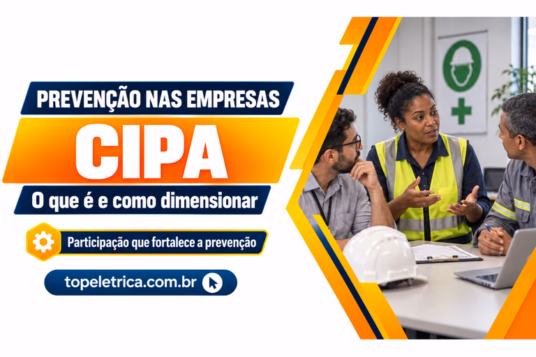 CIPA: O que é e como dimensionar. Fotografia ilustrativa de reunião de trabalhadores sobre prevenção.