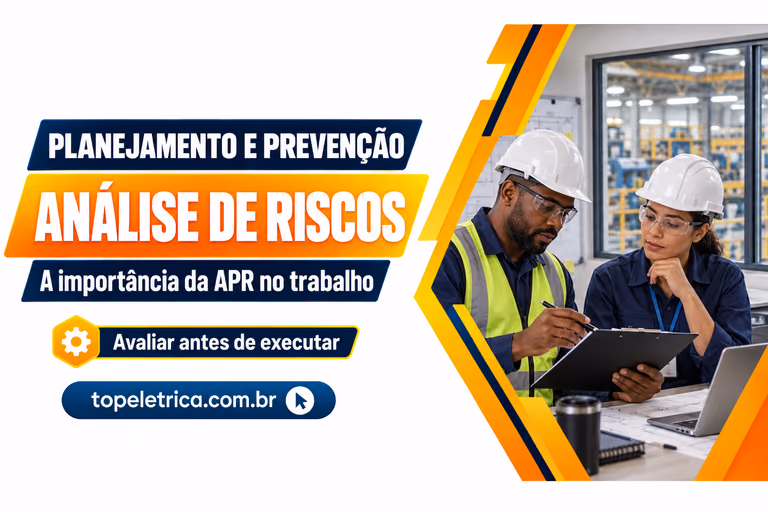 ANÁLISE DE RISCOS: A importância da APR no trabalho. Fotografia ilustrativa de profissionais avaliando riscos antes do trabalho.