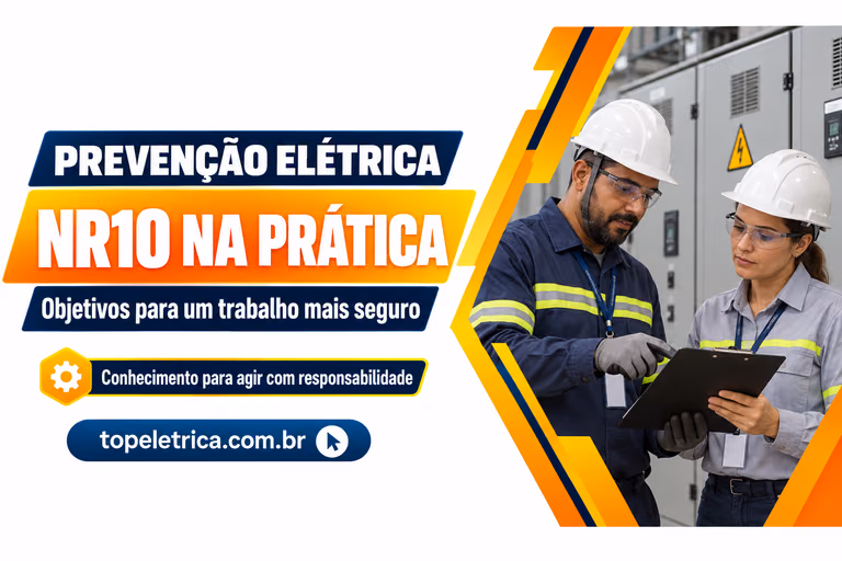 NR10 NA PRÁTICA: Objetivos para um trabalho mais seguro. Fotografia ilustrativa de profissionais planejando a segurança diante de painéis fechados.