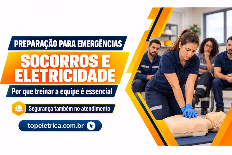 SOCORROS E ELETRICIDADE: Por que treinar a equipe é essencial. Fotografia ilustrativa de treinamento de primeiros socorros com manequim.