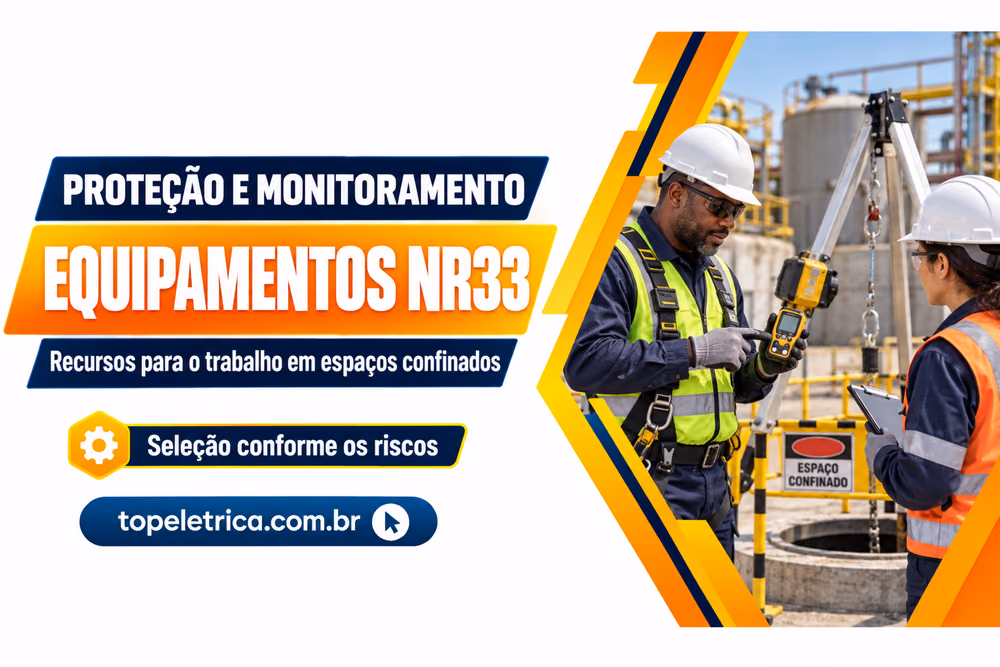 EQUIPAMENTOS NR33: Recursos para o trabalho em espaços confinados. Fotografia ilustrativa de equipe e equipamentos do lado de fora de um espaço confinado.