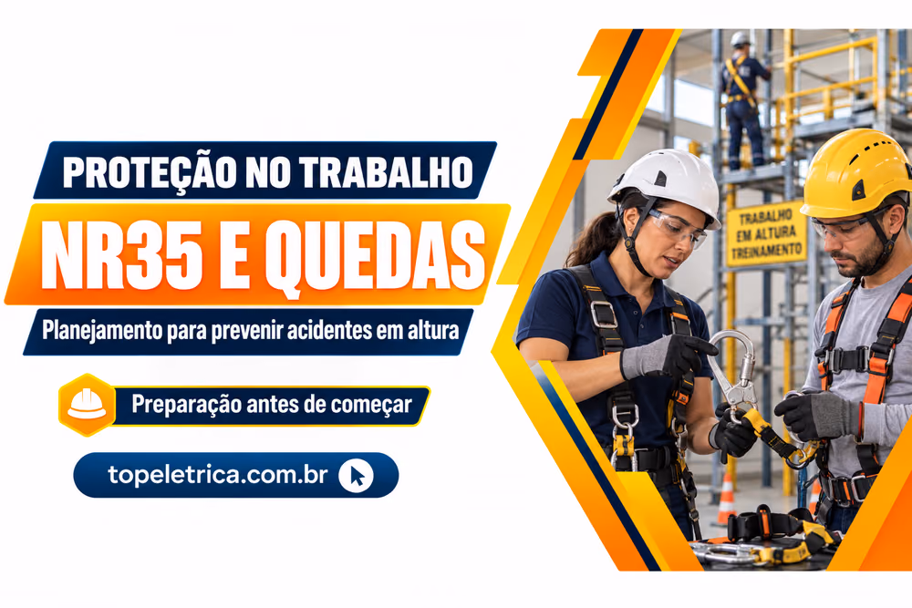 NR35 E QUEDAS: Planejamento para prevenir acidentes em altura. Fotografia ilustrativa de inspeção de equipamentos em área de treinamento.