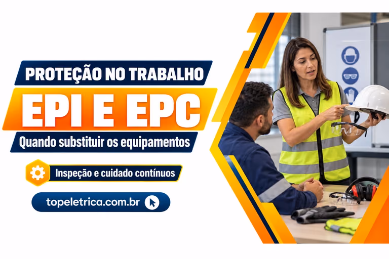 EPI E EPC: Quando substituir os equipamentos. Fotografia ilustrativa de orientação sobre equipamentos de proteção individual.