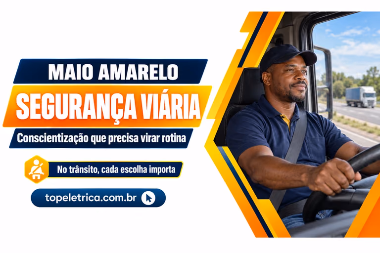 SEGURANÇA VIÁRIA: Conscientização que precisa virar rotina. Fotografia ilustrativa de contexto de condução profissional e segurança viária.