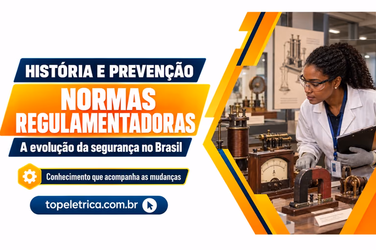 NORMAS REGULAMENTADORAS: A evolução da segurança no Brasil. Fotografia ilustrativa de exposição de equipamentos históricos.